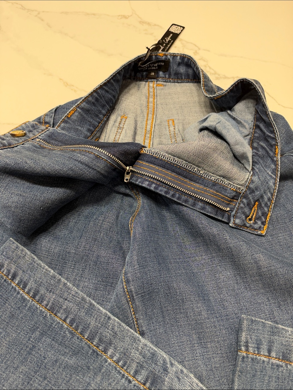 Velvet Heart Wide Leg Jeans in Blue Wash - Picture 8 of 16